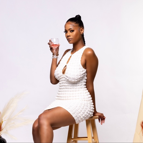 White Mini Dress - Picture 3 of 3